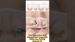 #fashion #fashionstyleFake #Septum #Nose #Ring #Segment #Helix #Tragus #Faux #Clicker #ne #lifestyle