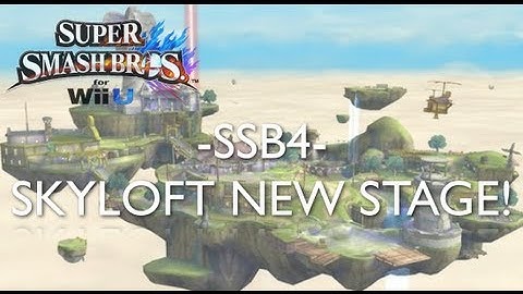 (NEW STAGE in SSB4) Skyloft from The Legend Of Zelda.