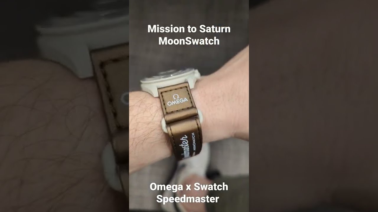 The Mission to Saturn Omega x Swatch Speedmaster MoonSwatch in for review!!  #shorts