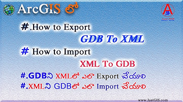 ArcGIS XML Export/Import || How To Export GDB to XML and Import  XML GDB in ArcGIS || By JastGIS