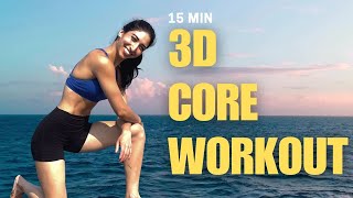 🔥 Extreme 15 Min 3D Ab Workout | Target Transverse, Rectus & Obliques (No Equipment)🔥
