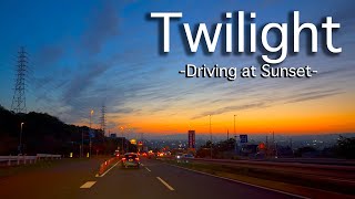 [ Driving Japan ] | Driving at Sunset | #4K #HDR #Twilight