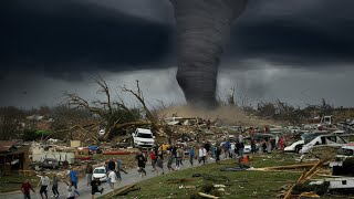 Scary Tornado Outbreak in Oklahoma, USA! Homes Destroyed, Injuries Reported
