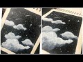 Starry night || how to make different star ||Stars with acrylic paint #starrynight #howtopaintstar