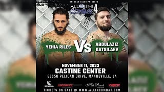 All In Combat 4 - Abdulaziz Datsilaev vs. Yehia Riles