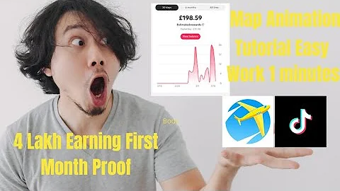 Map Animation |  TikTok Earn | Live Proof | Travel Boast | Tutorial |