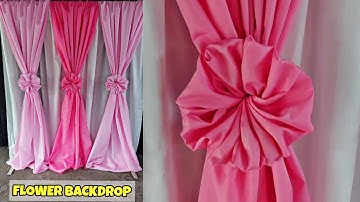 Flower Backdrop Design-1 Tutorial #Backdrop #flowers #Diy #stagedecor