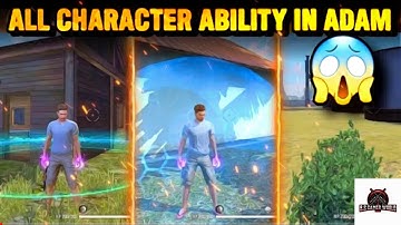 HOW TO USE ABILITY IN ADAM CHARACTER || NEW TRICK || ADAM ME KISI BHI CHARACTER KA ABILITY USE KARLO