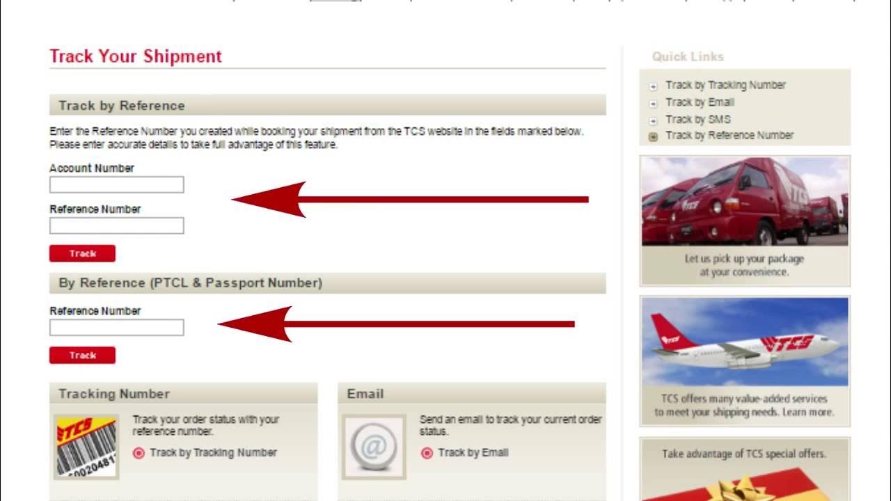 Use tracking number. Use tracking number