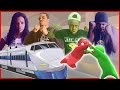 WILD FAMILY SUBWAY BRAWL! - Gang Beasts Gameplay