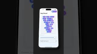 Dynamic Tag Cloud in SwiftUI Stunning Animations & Customization 🌈📱