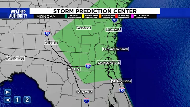 Update on Sunday temps and storm chances ahead