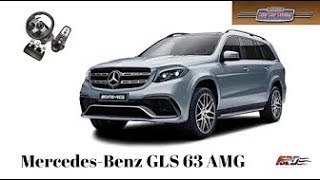 [ Mercedes-Benz GLS 63 AMG ] - тест-драйв, обзор в симуляторе City Car Driving на Logitech G27