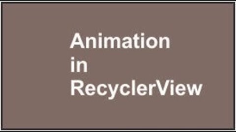 animation in recyclerview in android using volley and picasso