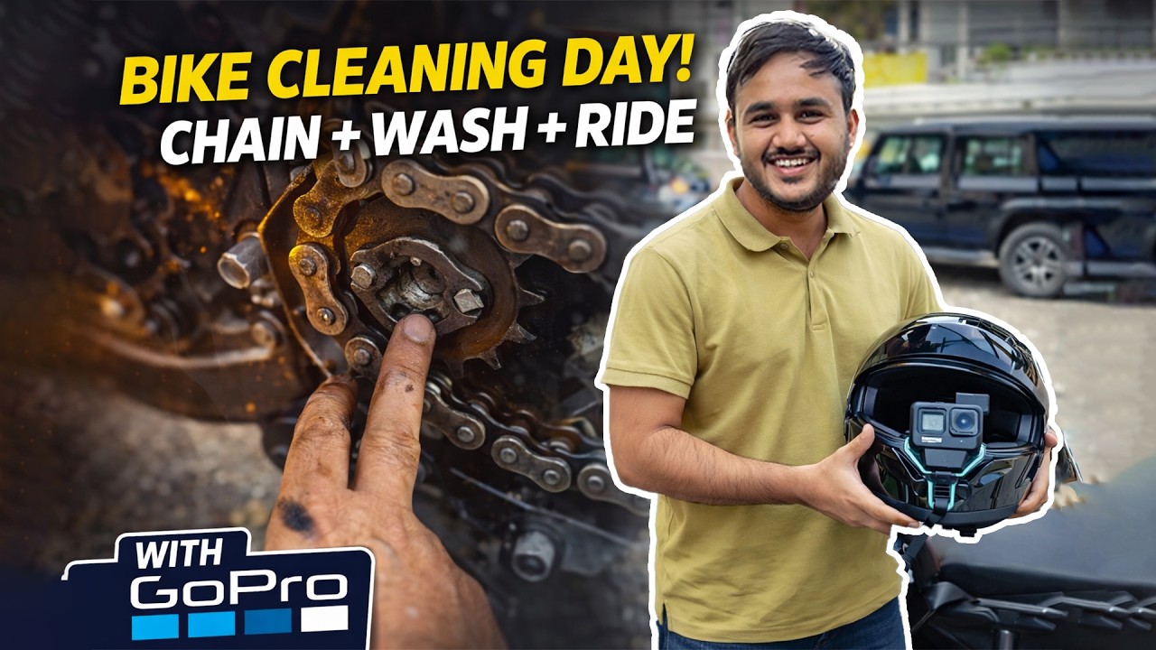 KTM Duke 250 Chain Clean at Home 🔥 Satisfying Wash + GoPro POV Ride