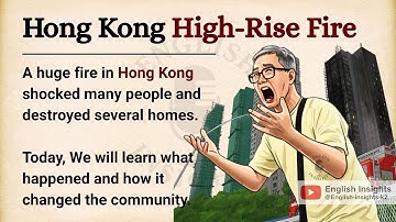 Hong Kong High-Rise Fire: 3 Arrested || Learn English Through Story Level 2 || Current Events