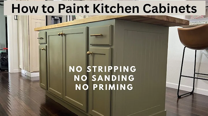 HOW TO PAINT CABINETS WITHOUT SANDING | THE EASY WAY TO PAINT KITCHEN CABINETS