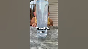 Tornado in a Jar! 🌪️ Science Experiment #scienceexperiment #momlife #learningthroughplay #shorts