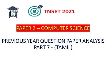 (Part 7) TNSET 2021 | Paper 2 Computer Science | PYQs on Discrete Mathematics (Tamil)