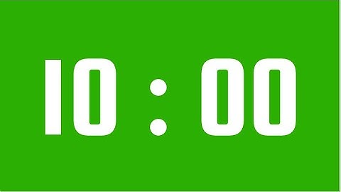 10 Minutes to a Mystery - Unlock the Countdown with Green Screen!