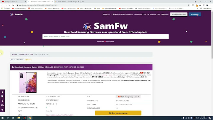 Hướng dẫn tải rom samsung các phiên bản bằng samfirme