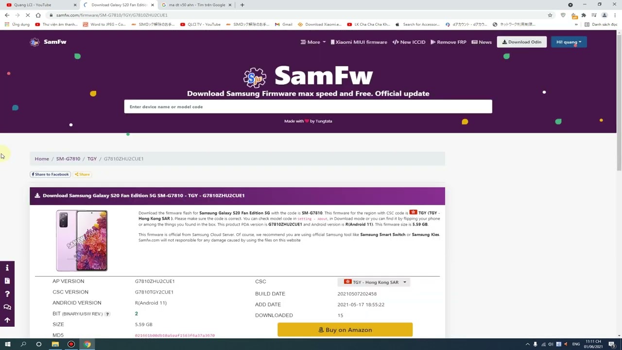 Cách tải rom Sam Sung gốc
