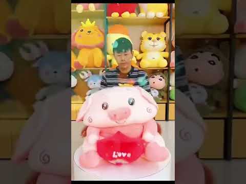 Shorts CUTE PIG WITH HEART PLUSH TOY Youtubeshorts Viral 