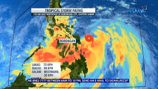 Bagyong Paeng, napanatili ang lakas habang lumalapit sa Eastern... | 24 Oras News Alert