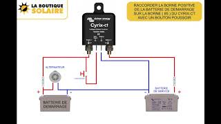 RELAIS COUPLEUR SEPARATEUR DE BATTERIE INTELLIGENT 120A coupleur