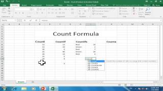 Count,countif,countifs,counta formula In Ms excel 2016 Urdu Hindi