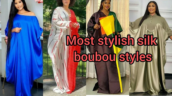 Most stylish silk boubou styles | Elegant Ankara styles for weddings | Bubu kaftan dresses