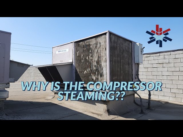 WHY IS THE COMPRESSOR STEAMING?? class=