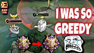 GREEDINESS IS INJURIOUS TO HEALTH  😁🤪😵‍💫 | Solo Rank Mobile Legends | Silvana Gameplay 2024