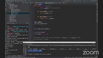Python data hiding with private variable