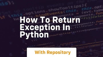 how to return exception in python