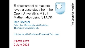 E-assessment at masters level: a case study from the Open University