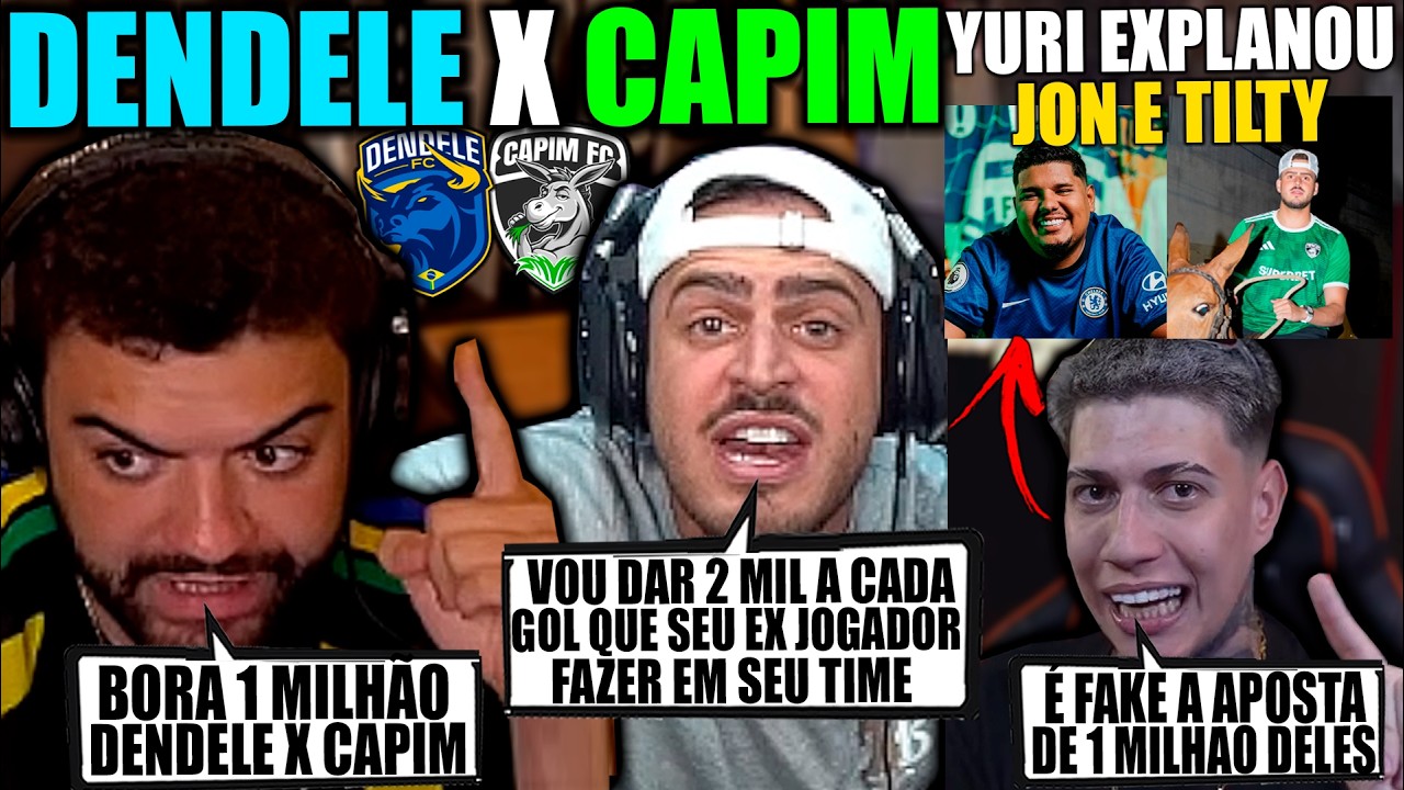 YURI22 EXPÕE JON VLOGS E TILTY! LUQUET4 E JON TROCAM FARPAS ENTRE DENDELE E CAPIM NA KINGS LEAGUE!