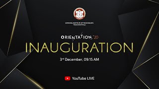 NIT, Trichy - Orientation 2020 | Inauguration | 03.12.2020