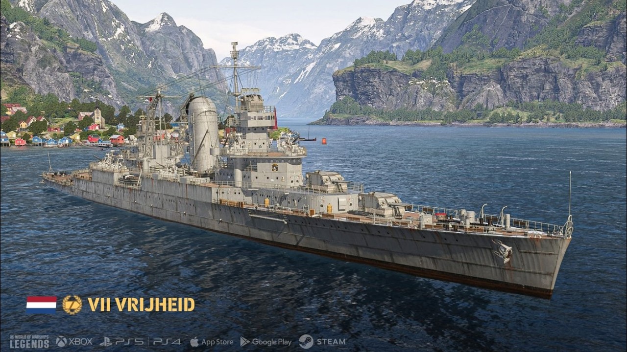 Крейсер VRIJHEID в World Of Warships Legends