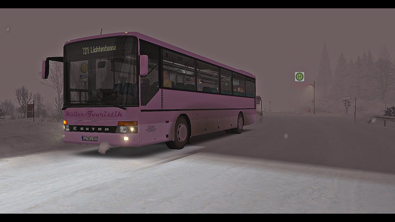 OMSI 2 - SETRA S 315 UL '94 - Thüringer Wald - Heavy Snowfall - Line 731