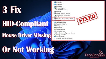 Fix HID-Compliant Mouse Driver Missing or Not Working