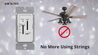 ENERLITES Fan Control and Dimmer Slider | 17001F3