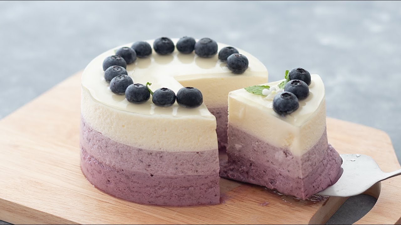 ブルーベリーのレアチーズケーキの作り方 No Bake Blueberry Cheesecake Hidamari Cooking Youtube