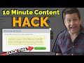 Write A Blog Post In 10 Minutes? Quick Hack To Write More Posts!