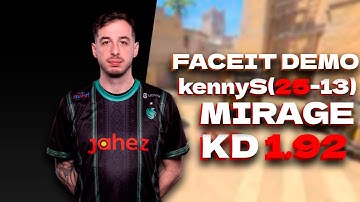 CS2 POV kennyS (25/13) vs FACEIT (mirage) FACEIT DEMO
