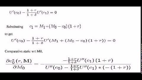 10 Inter-temporal Choices
