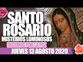 SANTO ROSARIO de Hoy Jueves 13 de Agosto de 2020 MISTERIOS LUMINOSOS//VIRGEN MARÍA DE GUADALUPE