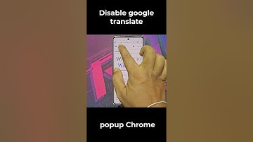 Disable google translate popup chrome