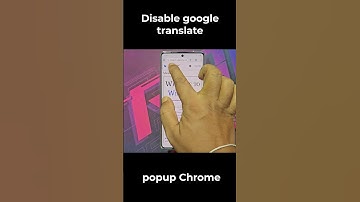 Disable google translate popup chrome