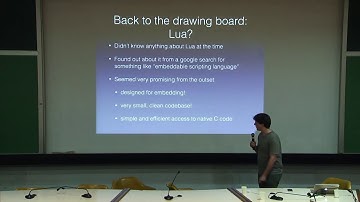 Lua Stored Procedures in Comdb2 - Alex Scotti
